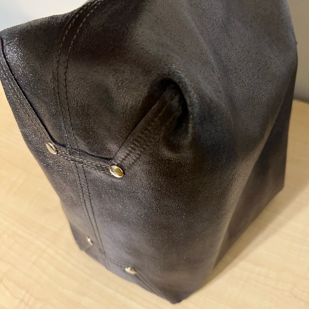 Tiffany Bronze Leather Tote Bag - Picture 10 of 15